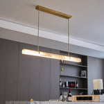 Linear Alabaster Chandelier