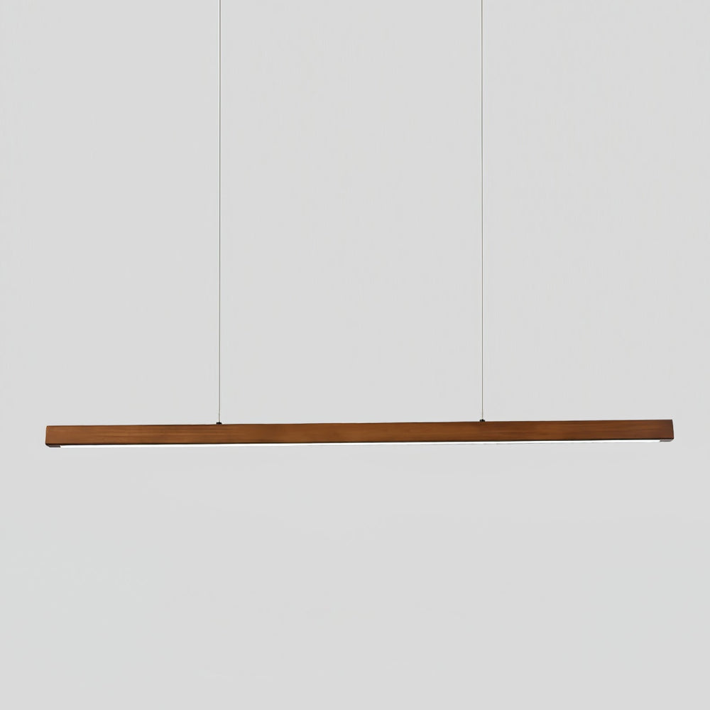 Linear Wooden Pendant Light