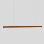 Linear Wooden Pendant Light
