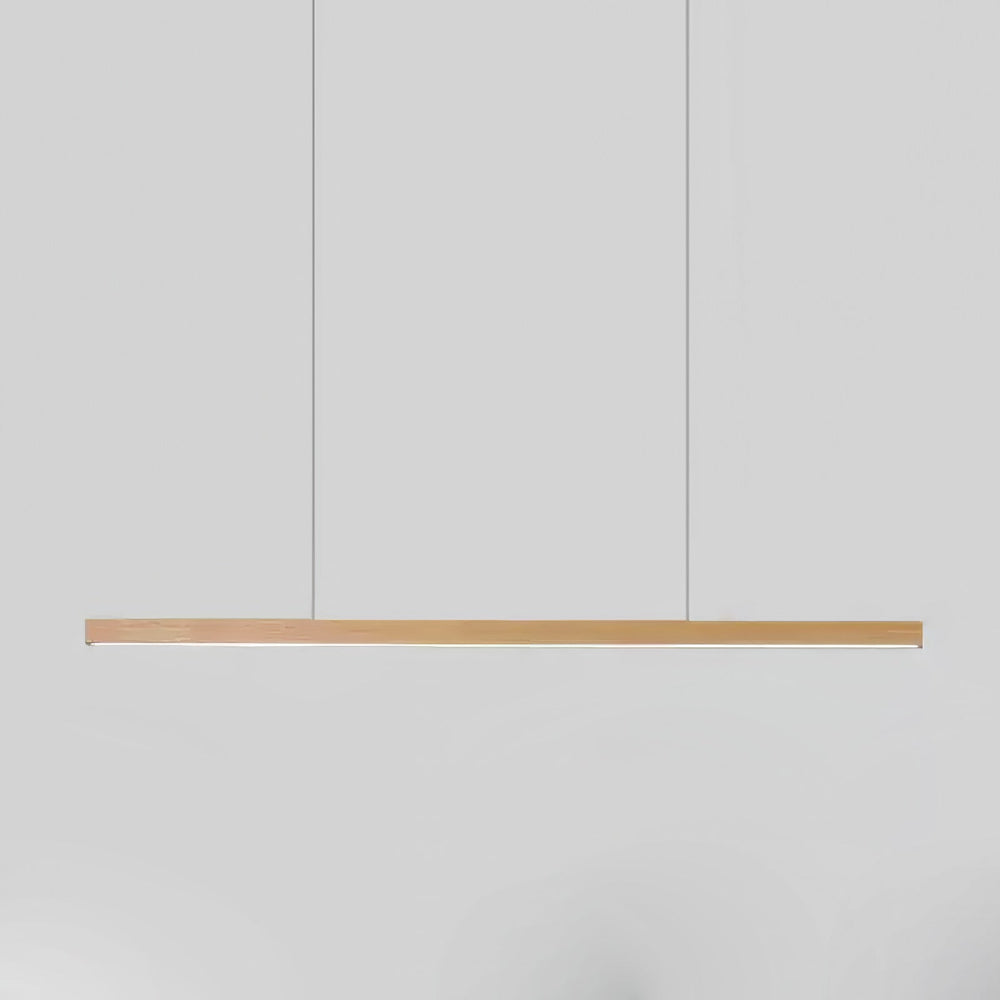 Linear Wooden Pendant Light