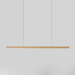 Linear Wooden Pendant Light