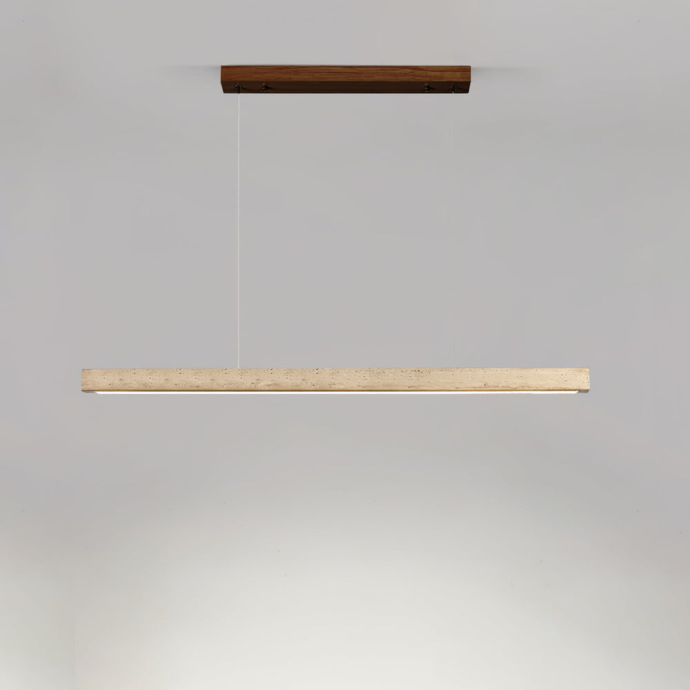 Linear Travertine Disc Pendant – Kitchen Island Lighting