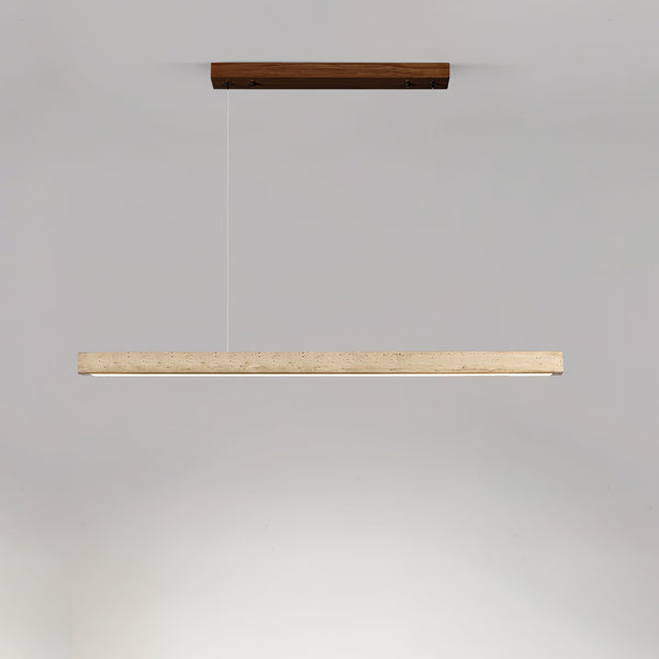 Linear Travertine Disc Pendant – Kitchen Island Lighting