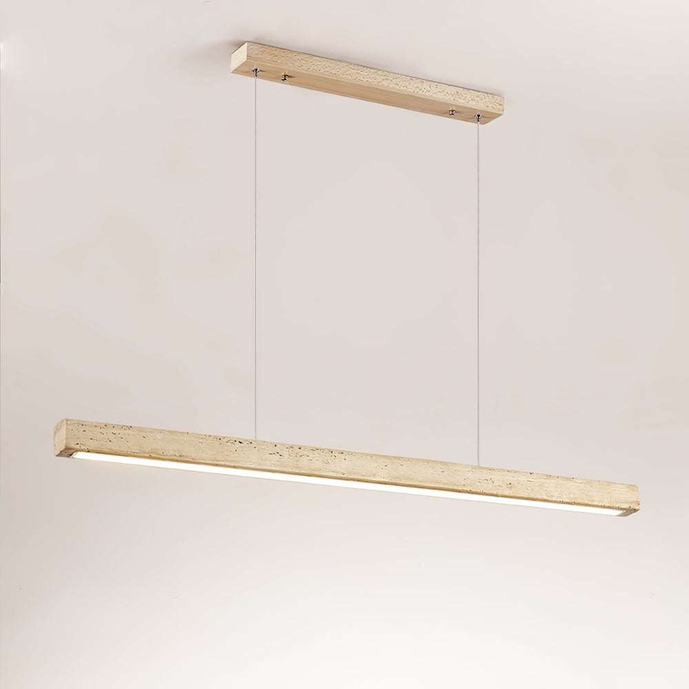 Linear Travertine Disc Pendant – Kitchen Island Lighting