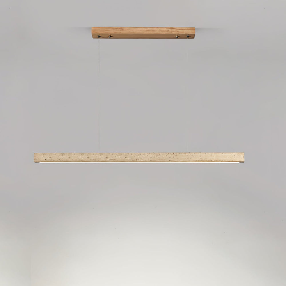 Linear Travertine Disc Pendant – Kitchen Island Lighting