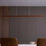 Linear Wooden Pendant Light