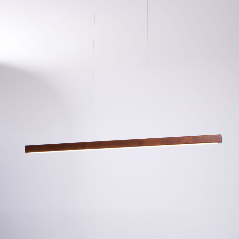 Linear Wooden Pendant Light