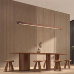 Linear Wooden Pendant Light