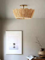 Liora Raffia Semi-Flush Ceiling Light