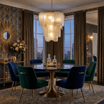Liora Melted Glass Chandelier