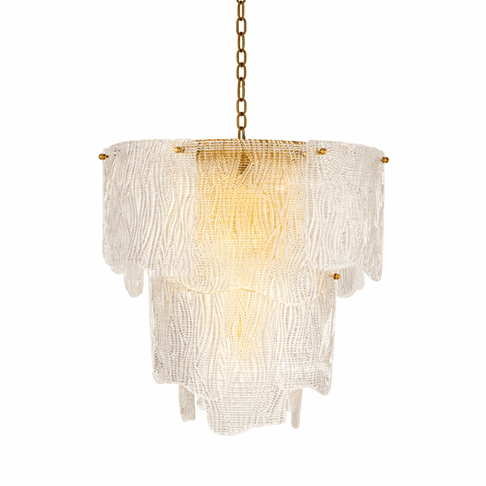 Liora Melted Glass Chandelier