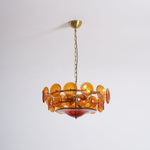 Solaris Disc Glass Chandelier