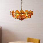 Solaris Disc Glass Chandelier