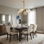 Lotus Leaf Glass Chandelier