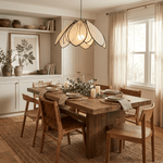 Lotus Petal Plant Fiber Pendant Lamp