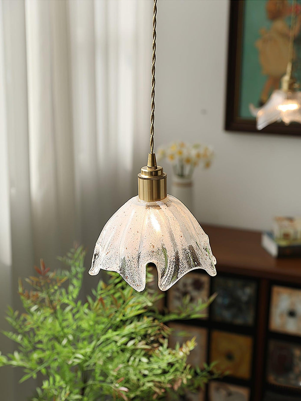 Lotus Crystal Small Pendant Light