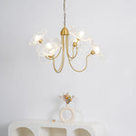 Lotus Leaf Glass Chandelier