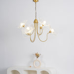 Lotus Leaf Glass Chandelier