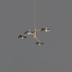 Lotus Leaves Glass Chandelier