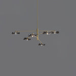 Lotus Leaves Glass Chandelier