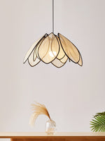 Lotus Petal Plant Fiber Pendant Lamp