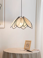 Lotus Petal Plant Fiber Pendant Lamp