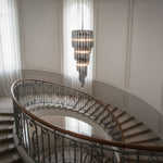 Lucente Noir Spiral Chandelier