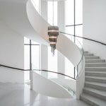 Lucente Noir Spiral Chandelier