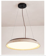 Lunar Disc Travertine Pendant Lamp