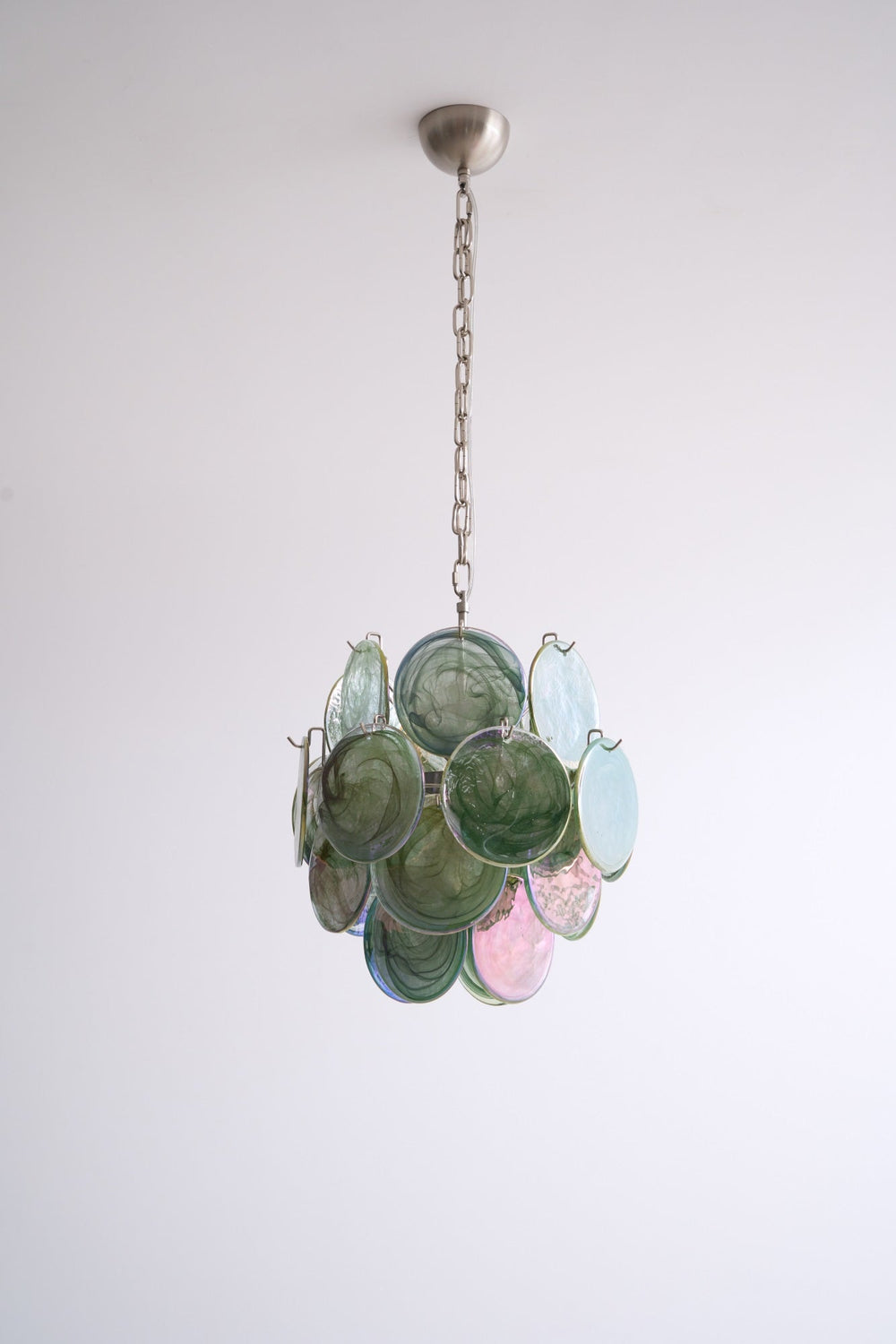 Lunaria Disc Glass Chandelier