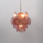 Lunaria Disc Glass Chandelier