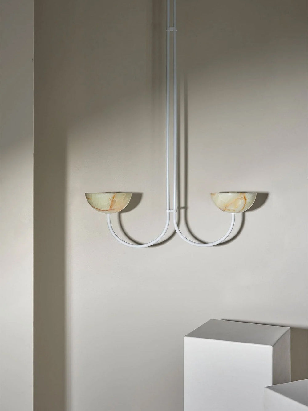Lunaris Duo Alabaster Pendant Lamp
