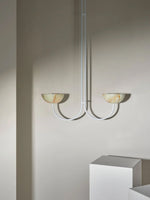 Lunaris Duo Alabaster Pendant Lamp