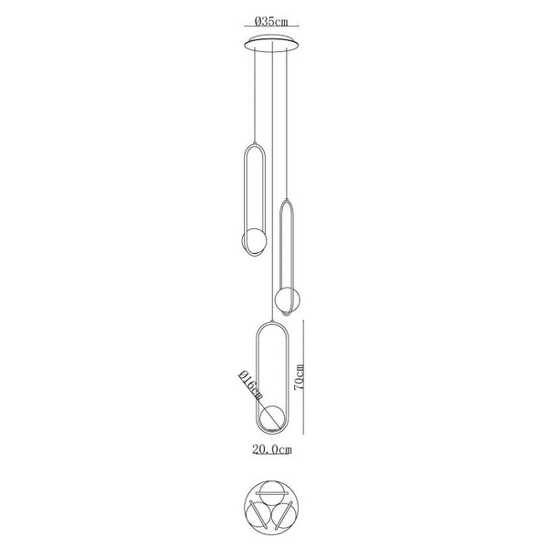 Mila Combination Chandelier
