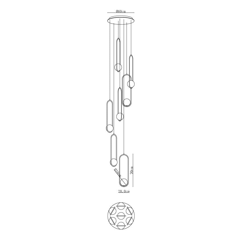 Mila Combination Chandelier
