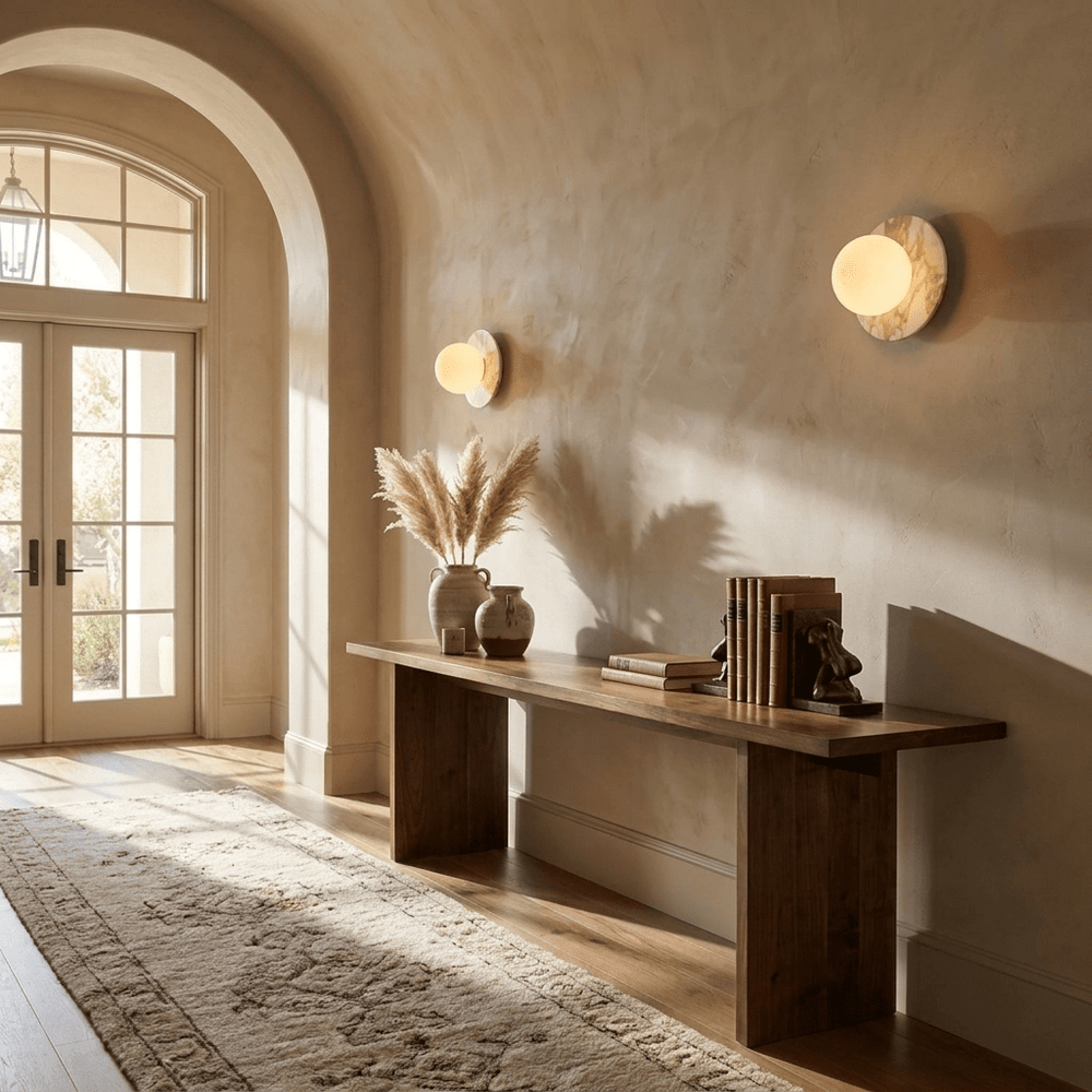 Marble Disc Wall Sconce