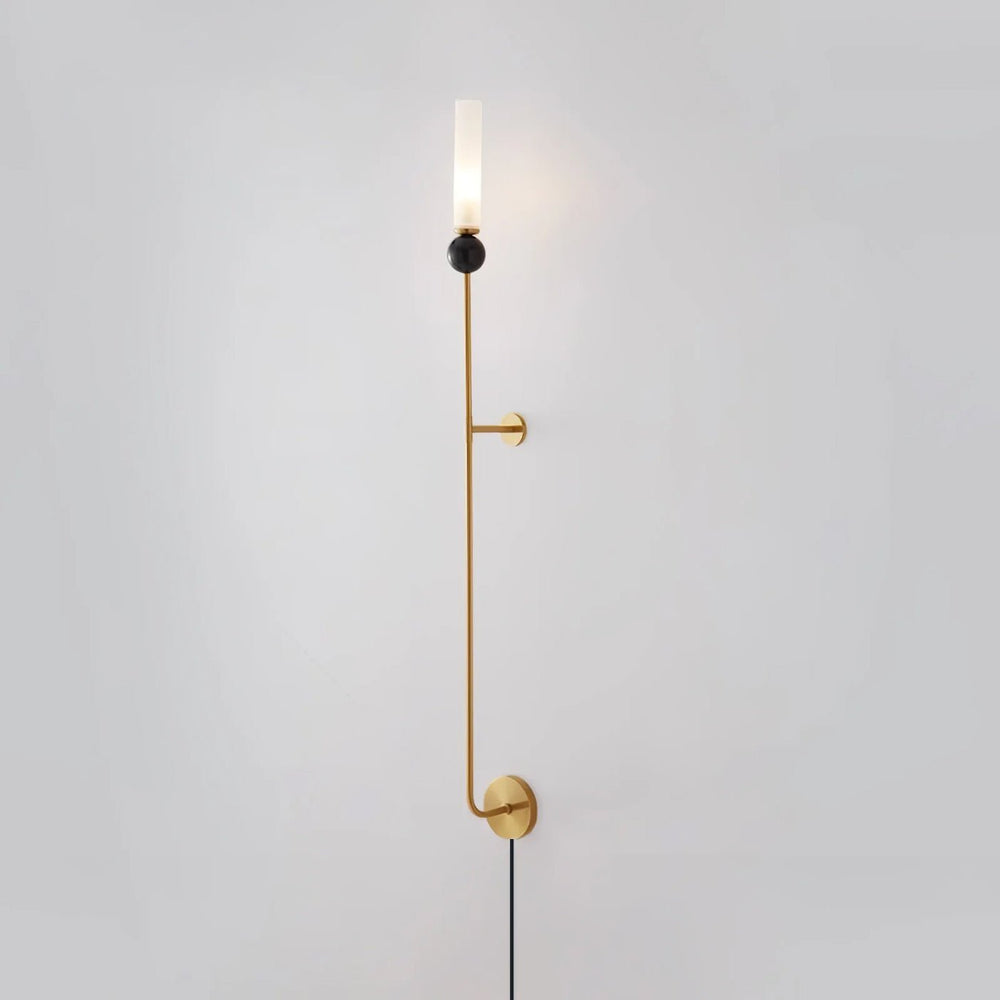 Marble Vertical Plug-in Wall Lamp