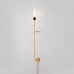 Marble Vertical Plug-in Wall Lamp