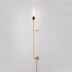 Marble Vertical Plug-in Wall Lamp