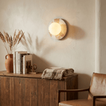 Marble Disc Wall Sconce