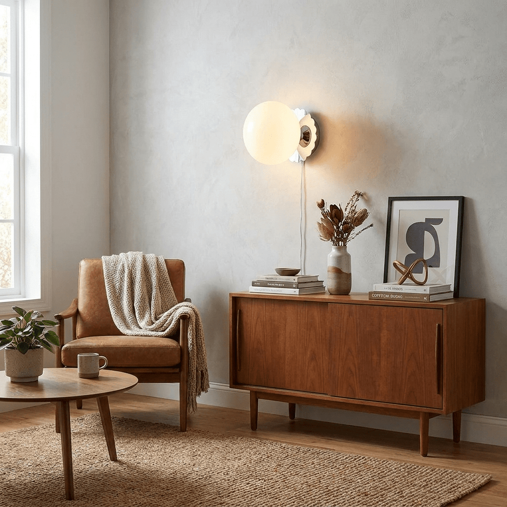 Marshmallow Plug-in Sconces