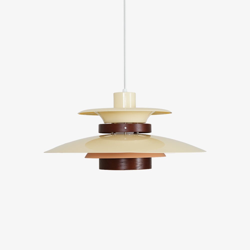 Mercero Wood & Metal Dome Pendant – Warm Oak Accent