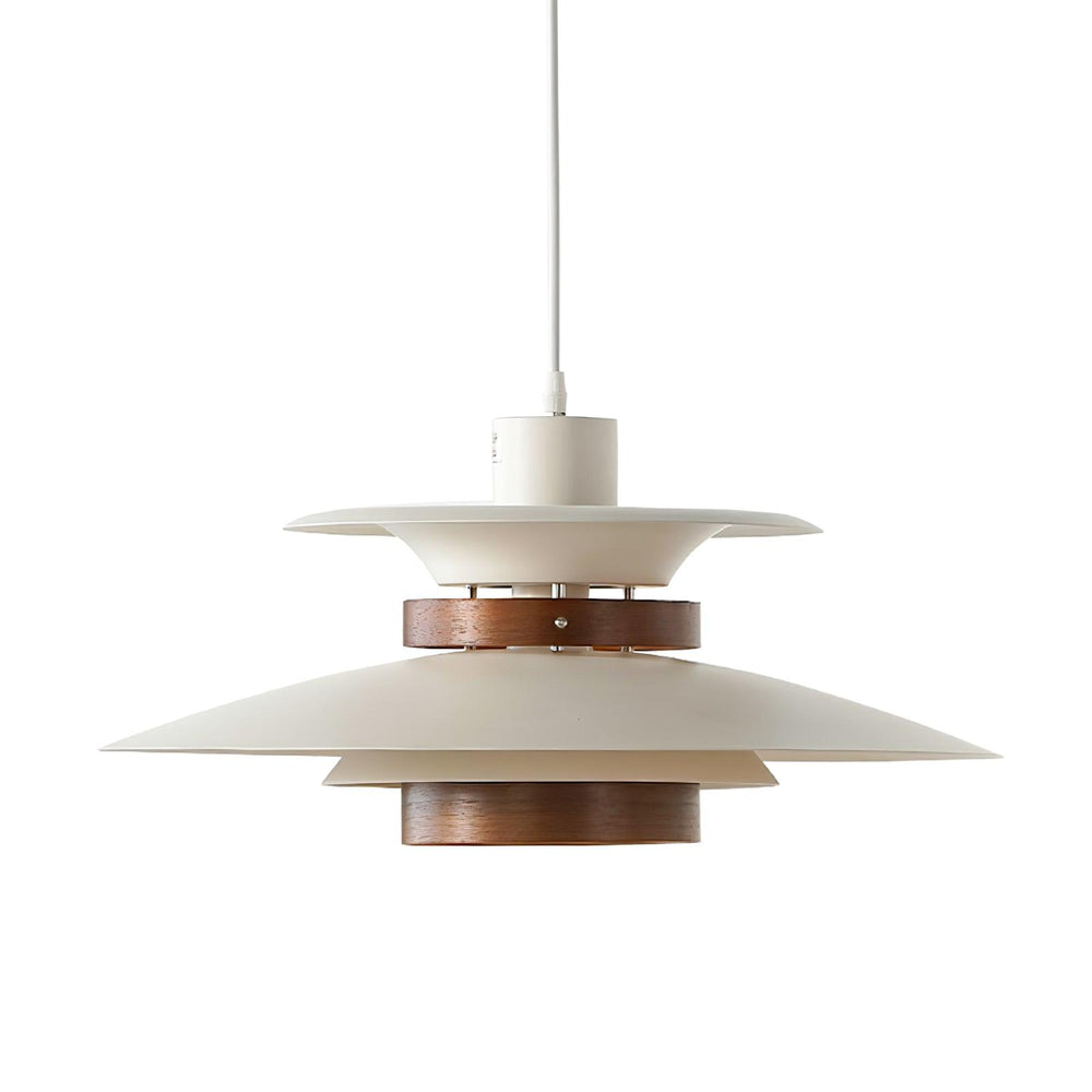 Mercero Wood & Metal Dome Pendant – Warm Oak Accent