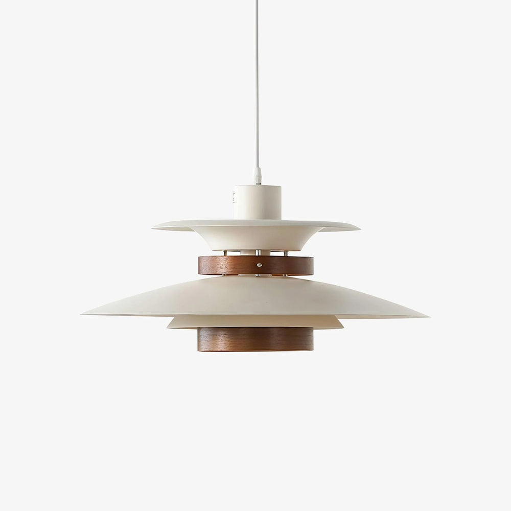Mercero Wood & Metal Dome Pendant – Warm Oak Accent