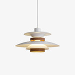 Mercero Wood & Metal Dome Pendant – Warm Oak Accent