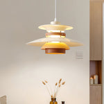 Mercero Wood & Metal Dome Pendant – Warm Oak Accent