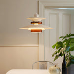 Mercero Wood & Metal Dome Pendant – Warm Oak Accent
