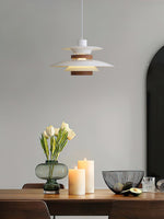 Mercero Wood & Metal Dome Pendant – Warm Oak Accent
