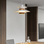 Mercero Wood & Metal Dome Pendant – Warm Oak Accent