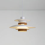 Mercero Wood & Metal Dome Pendant – Warm Oak Accent
